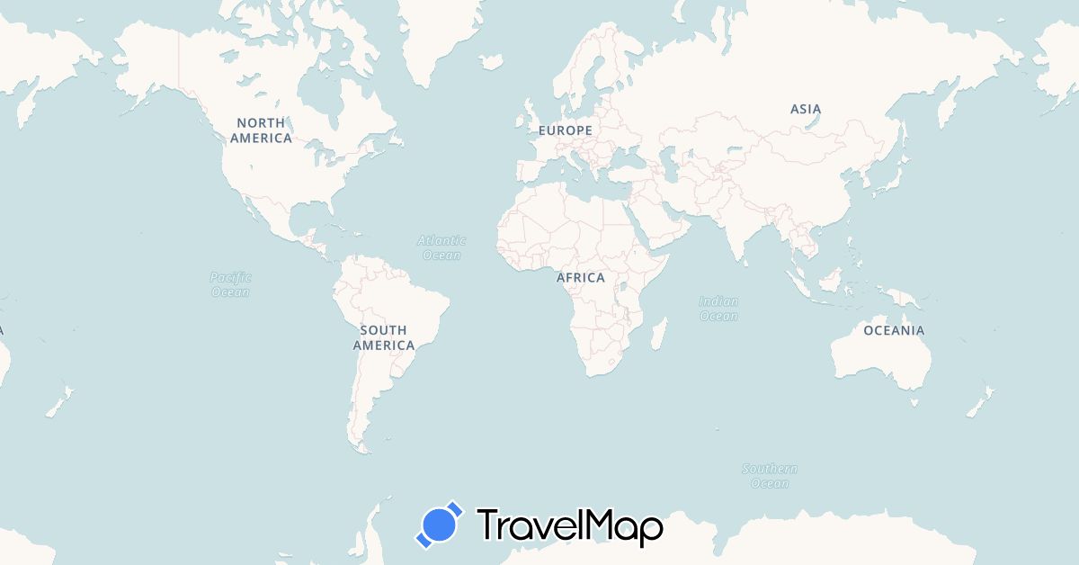 TravelMap itinerary: driving in Switzerland, Dominican Republic, Spain, France, United Kingdom, Greece, Indonesia, Ireland, Italy, Sri Lanka, Morocco, Poland, Portugal, Thailand, Tunisia, United States, Vietnam (Africa, Asia, Europe, North America)